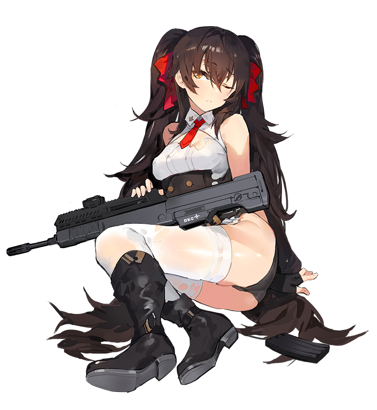 1girl, arms_behind_back, belt, black_boots, black_gloves, black_hair, black_panties, blush