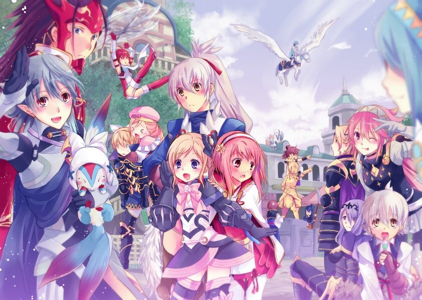 aqua_(fire_emblem_if), armor, armored_dress, blonde_hair, boots, camilla_(fire_emblem_if), closed_eyes, eating