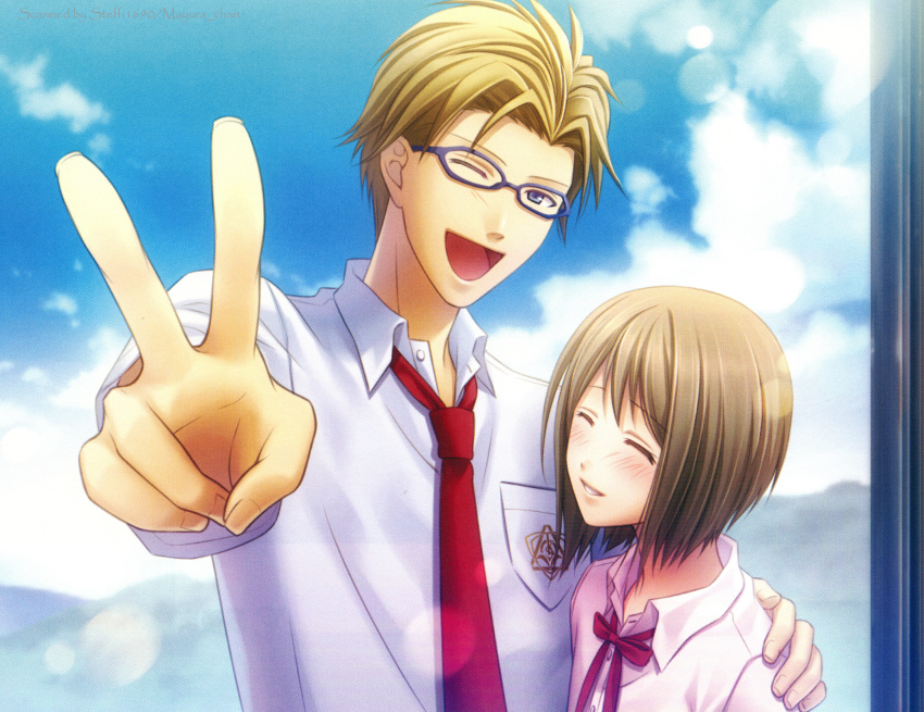 brown_hair, natsuzora_no_monologue, ogawa_aoi, rokumaru_(artist), sawanoi_sousuke