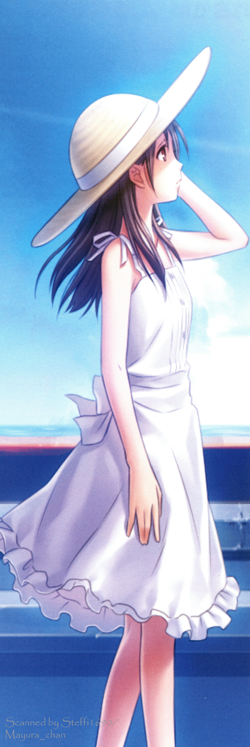 brown_eyes, brown_hair, natsuzora_no_monologue, ogawa_aoi, rokumaru_(artist)