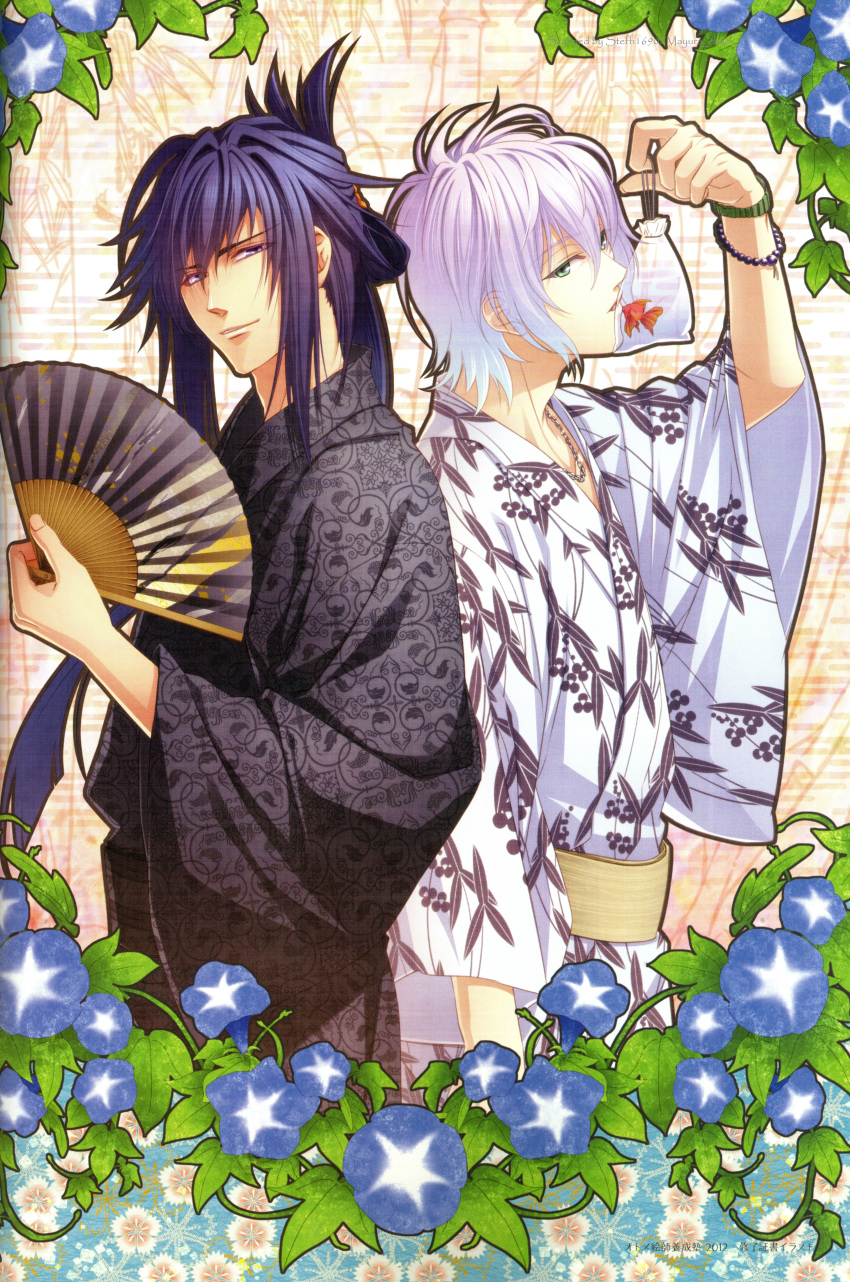 crossover, green_eyes, ike_(artist), kuuso_no_mikoto, natsuzora_no_monologue, rokumaru_(artist), shirahana_no_ori, watamori_kaede