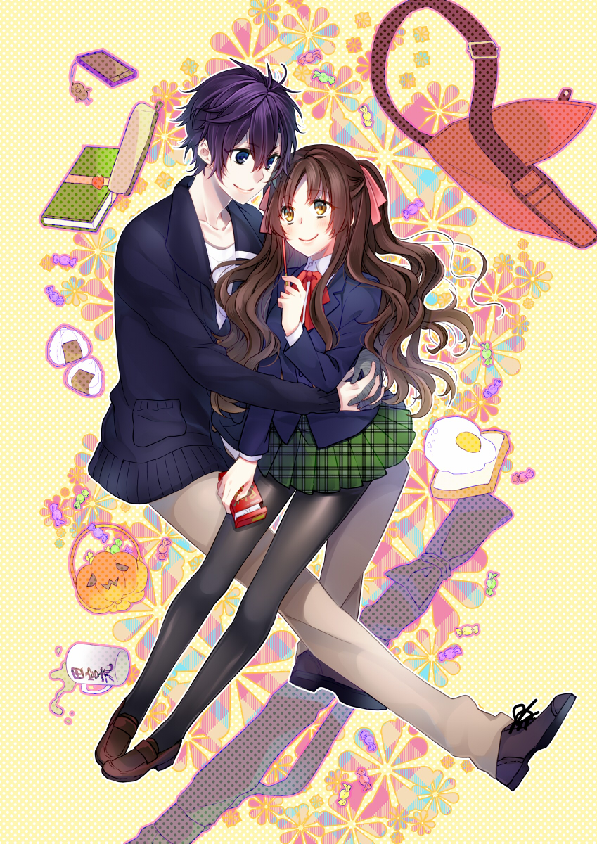 brown_eyes, brown_hair, kayo_(ken_ga_kimi), ken_ga_kimi, tzusuramaru_(ken_ga_kimi), yamika