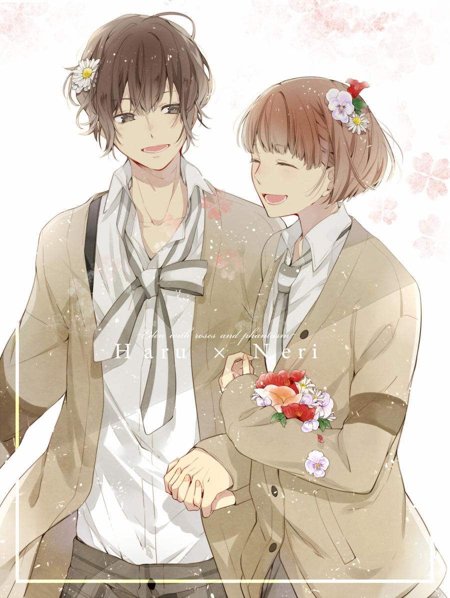 brown_eyes, brown_hair, fujieda_neri, igarashi_haru, tkhs_(artist), zettai_kaikyuu_gakuen