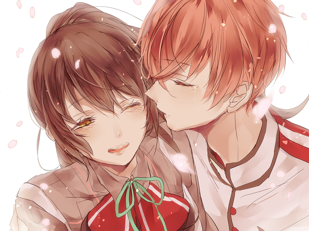 akane_rin, ayakashi_gohan, blue_eyes, brown_eyes, brown_hair, inushima_yomi, koyuri, orange_hair