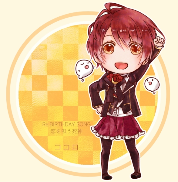 brown_eyes, cocoro_(shinigami_kareshi), inekome, purple_hair, shinigami_kareshi