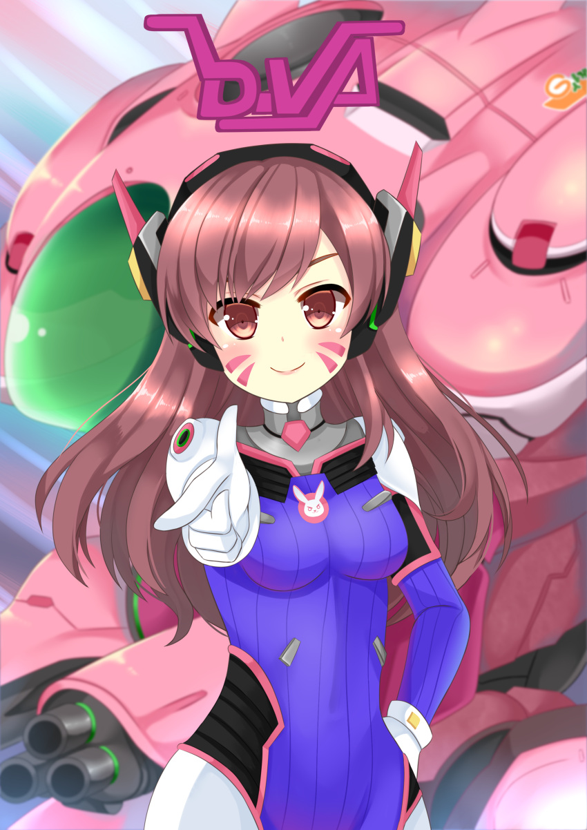 1girl, absurdres, asusilver_(artist), bangs, blurry, blush, breasts, brown_hair