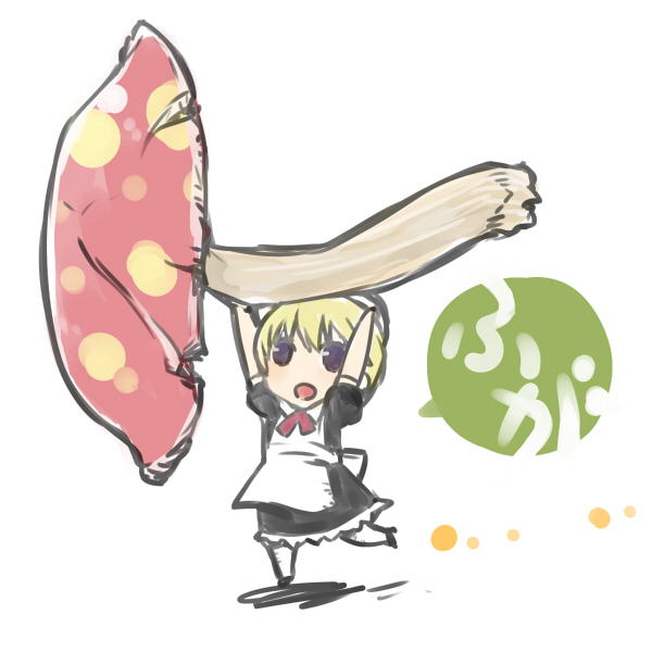 blonde_hair, flandre, kaibutsu_oujo, lowkick_love_association, medori, mushroom