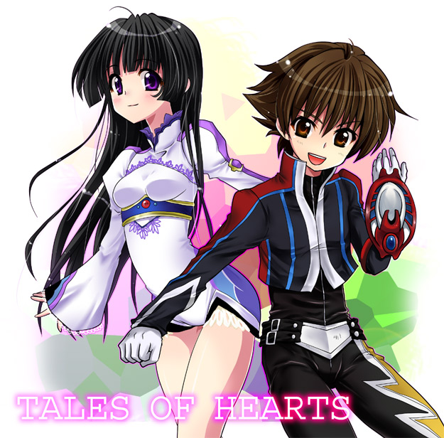 1girl, black_hair, blue_eyes, brown_eyes, brown_hair, gloves, kohak_hearts, long_hair