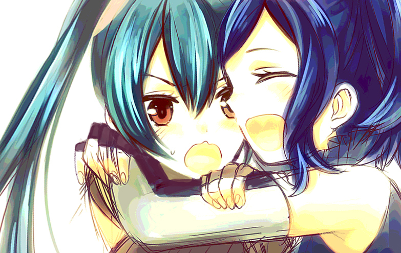2girls, blue_hair, closed_eyes, cynthia_(fire_emblem), embarrassed, fire_emblem, fire_emblem:_kakusei, gloves