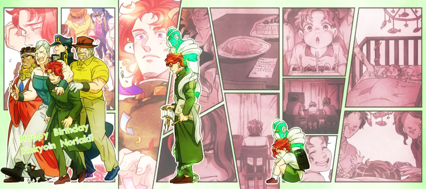 arm_around_neck, backpack, bag, birthday_cake, cake, candle, canvas_(object), chains