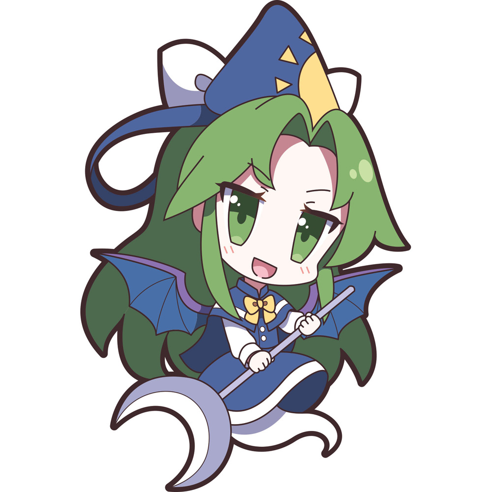 1girl, 60mai, chibi, full_body, looking_at_viewer, mima, simple_background, touhou