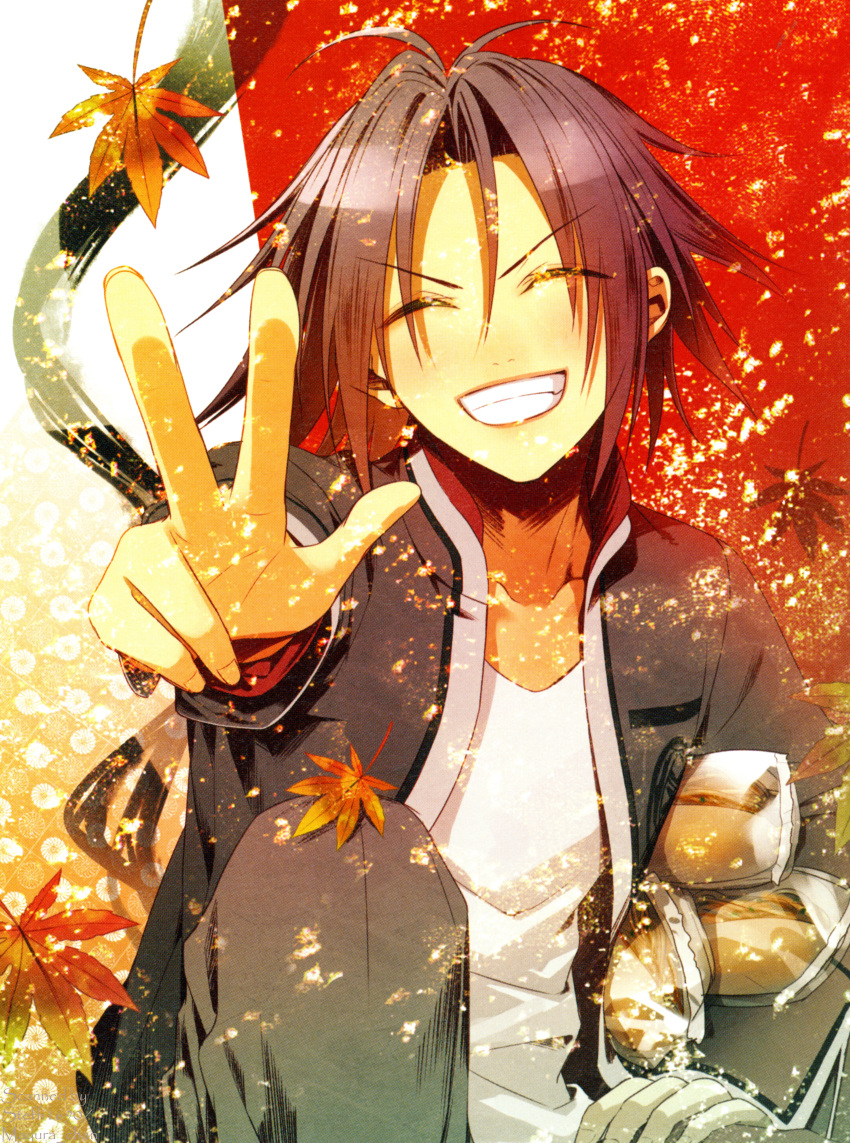 atori_mahiro, green_eyes, hanamura_mai, hiiro_no_kakera, purple_hair