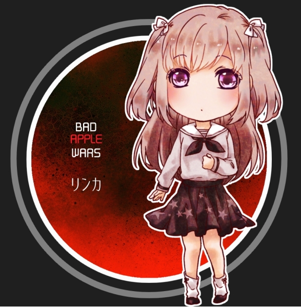 bad_apple_wars, blue_eyes, grey_hair, inekome, rinka_(bad_apple_wars)