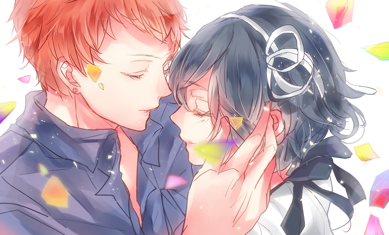akagami_mashiro, black_hair, green_eyes, koyuri, kumishima_kaine, kyoukai_no_shirayuki