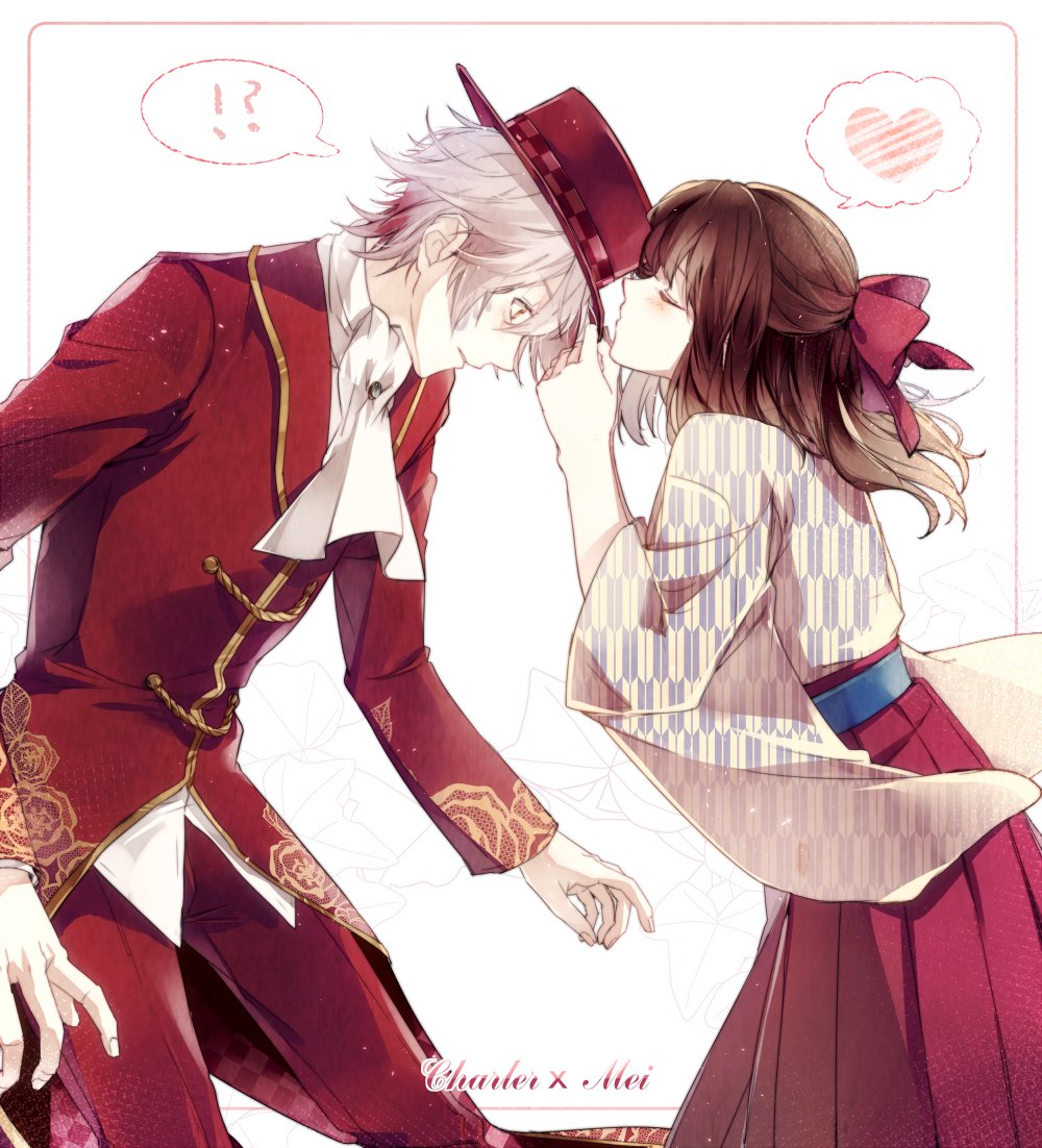ayazuki_mei, charlie_(meiji_tokyo_renka), meiji_tokyo_renka, onoco, white_hair, yellow_eyes