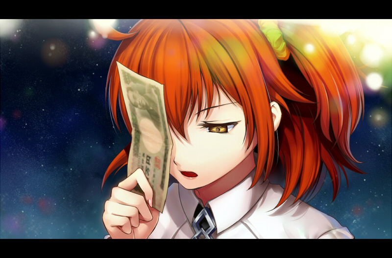 >:o, 1girl, :o, ahoge, collared_shirt, commentary_request, fate/grand_order, fate_(series)