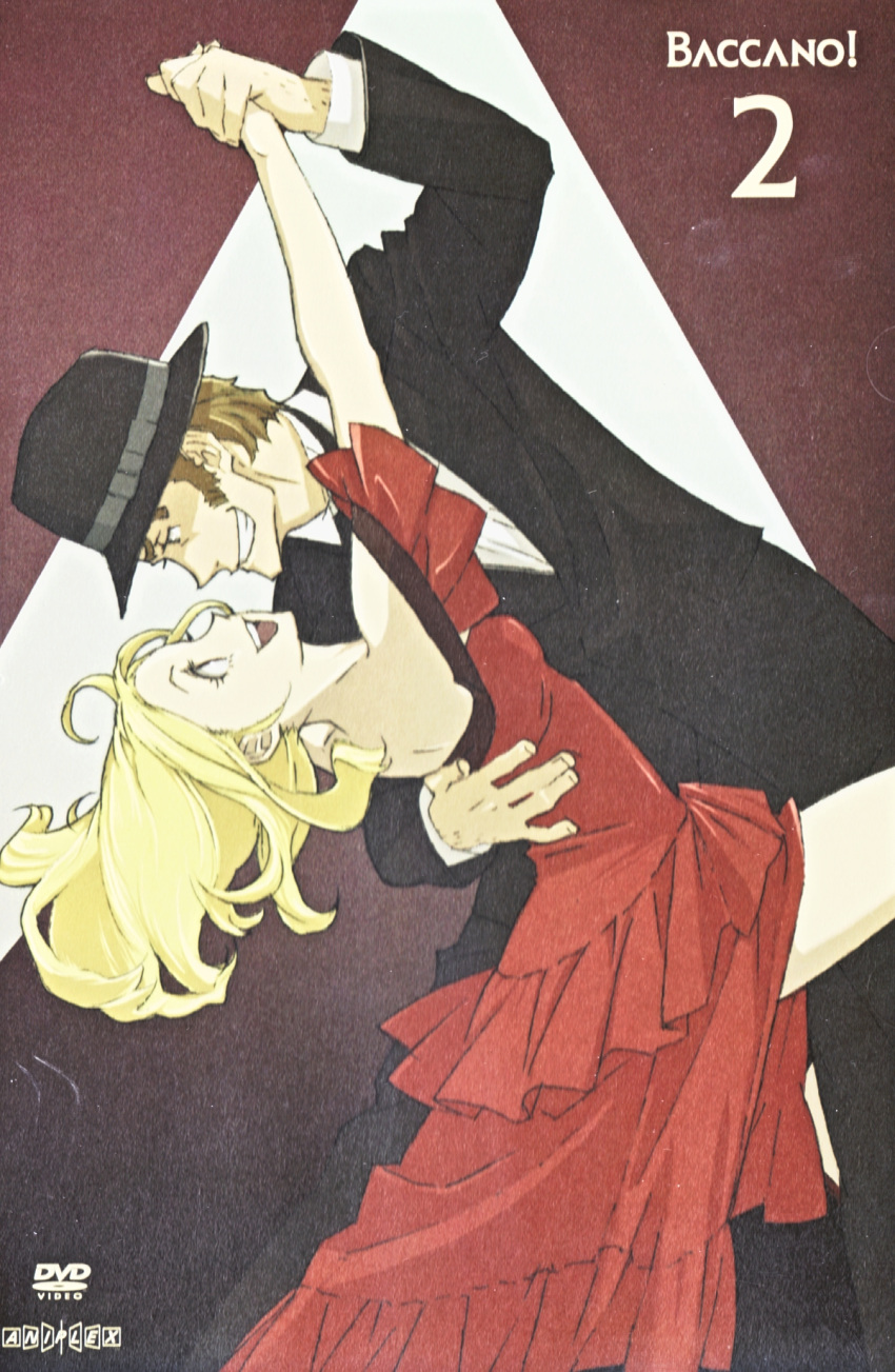 baccano, cover, dvd_cover, hat, highres, isaac_dian, miria_harvent, official_art
