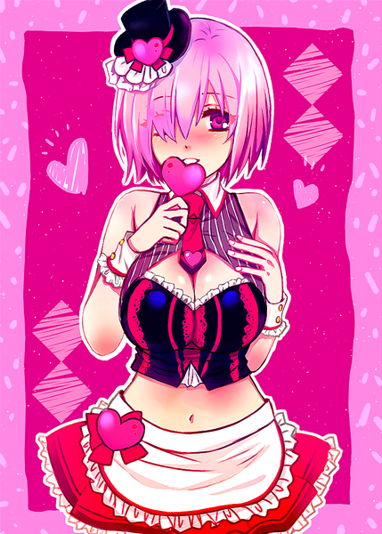 1girl, bare_shoulders, blush, breasts, cleavage, cleavage_cutout, fate/grand_order, fate_(series)