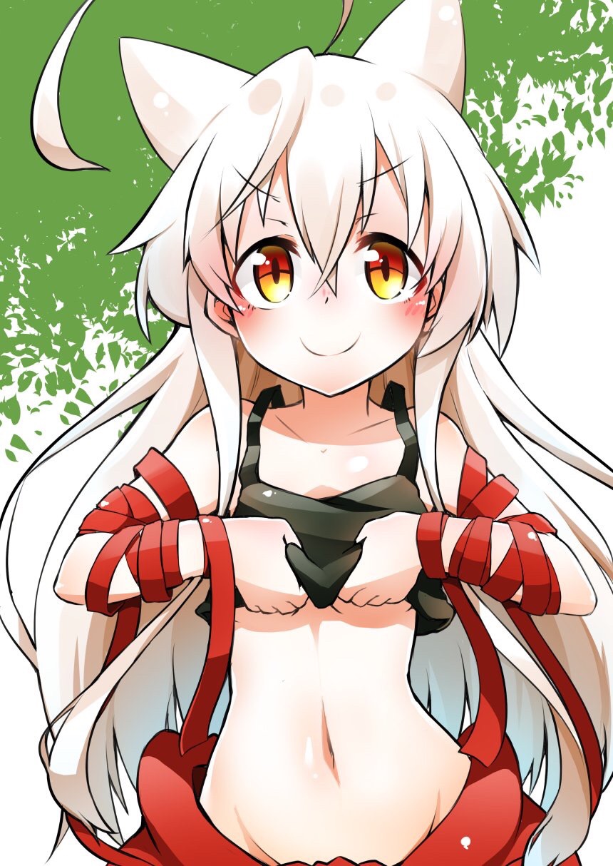 1girl, ahoge, breasts, brown_eyes, chiya_(urara_meirochou), dai_yasude, groin, hair_flaps