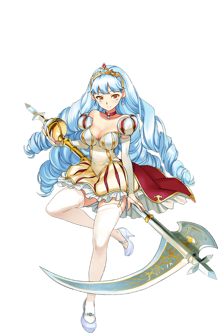 1girl, angeline, angeline_(sennen_sensou_aigis), bare_shoulders, breasts, bridal_gauntlets, choker, cleavage