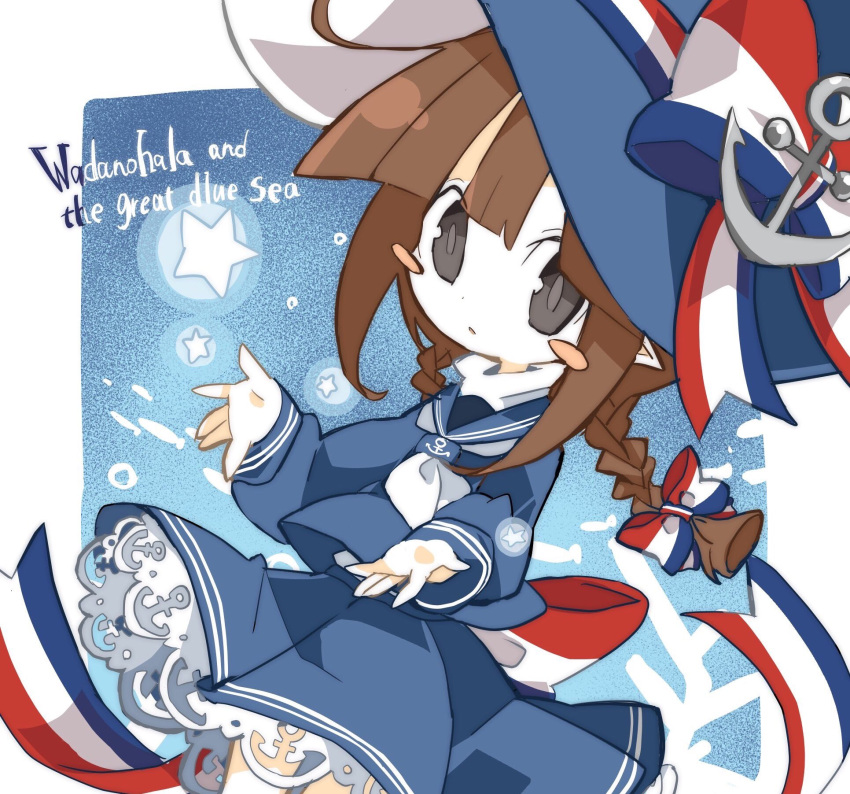 1girl, blush, bow, braid, brown_eyes, brown_hair, frilled_skirt, frills