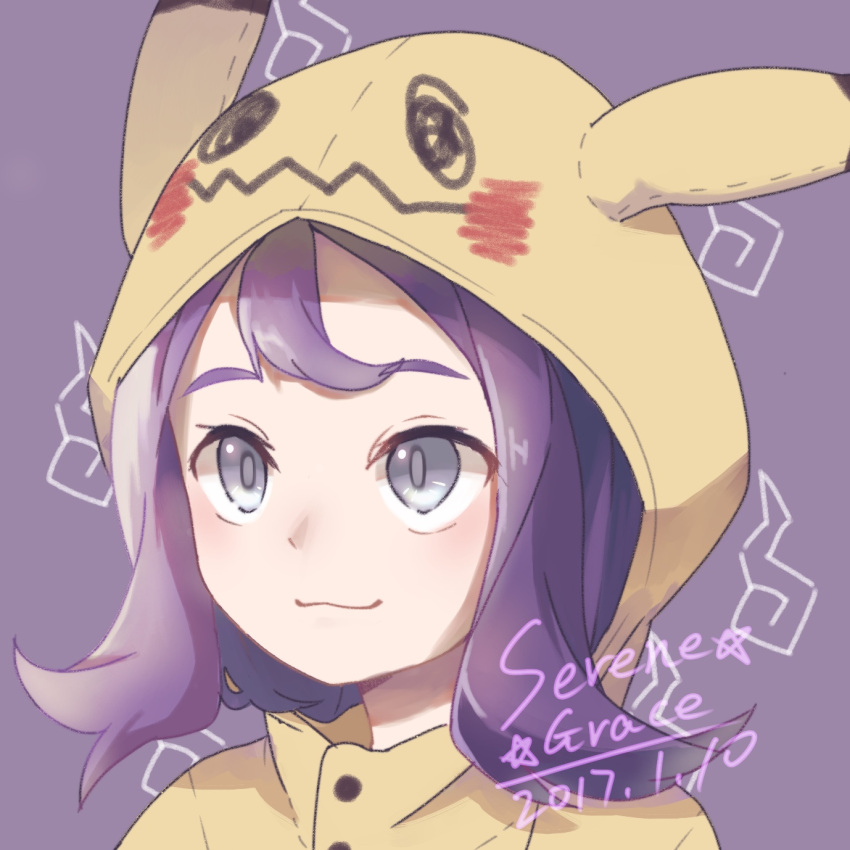 1girl, :3, acerola_(pokemon), akane_akane, bangs, blush, close-up, closed_mouth