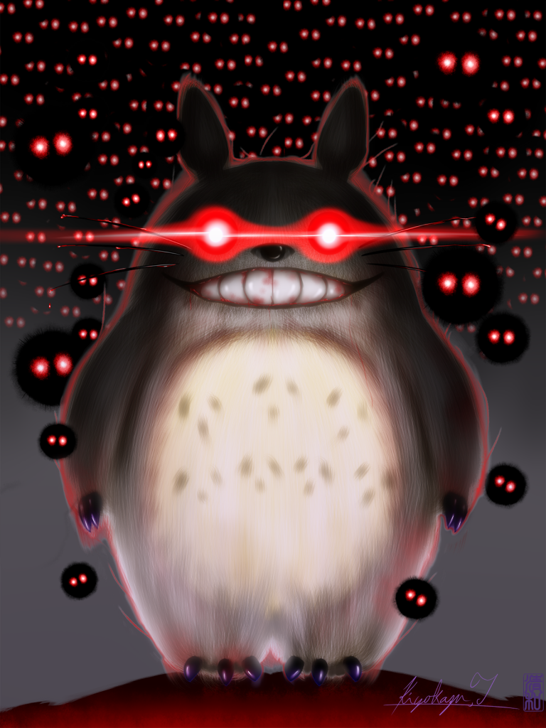 artist_name, black_background, blood, bloody_teeth, creepy, dark_persona, evil_grin, evil_smile