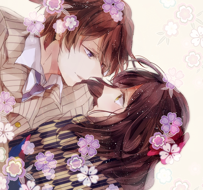 ayazuki_mei, brown_eyes, brown_hair, kawakami_otojirou, koyuri, meiji_tokyo_renka, violet_eyes