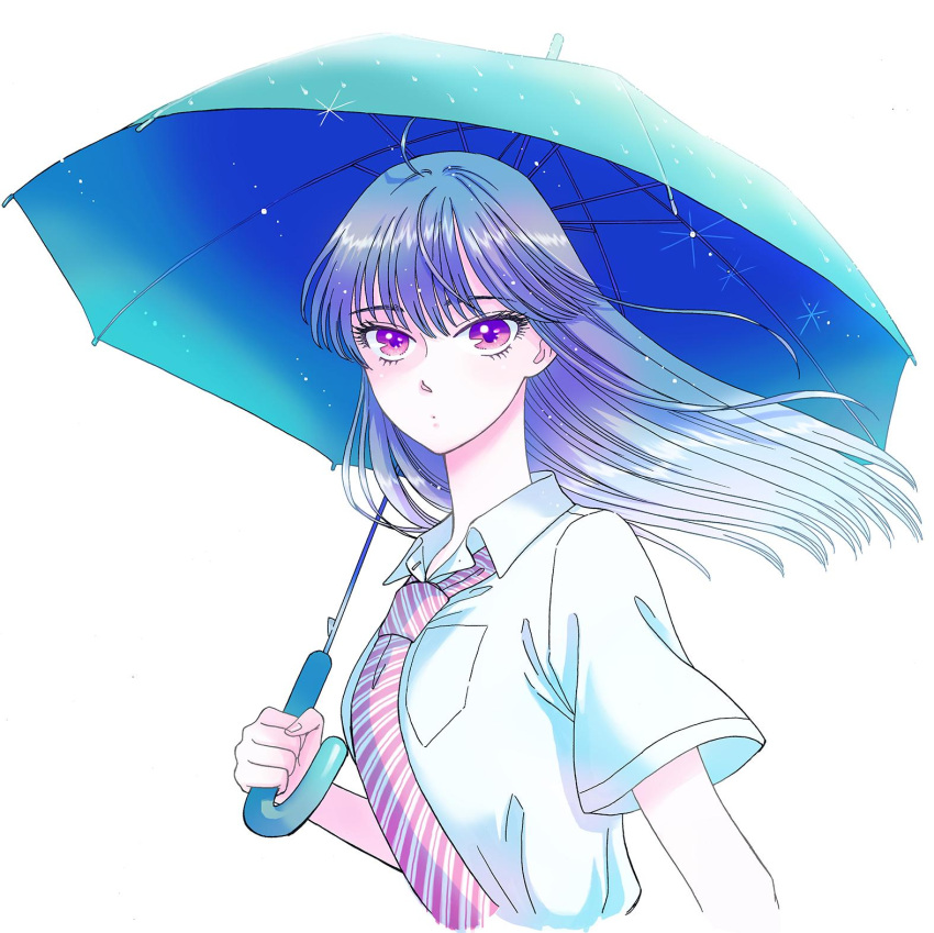 1girl, highres, koi_wa_ameagari_no_you_ni, long_hair, mayuzuki_jun, necktie, official_art, school_uniform