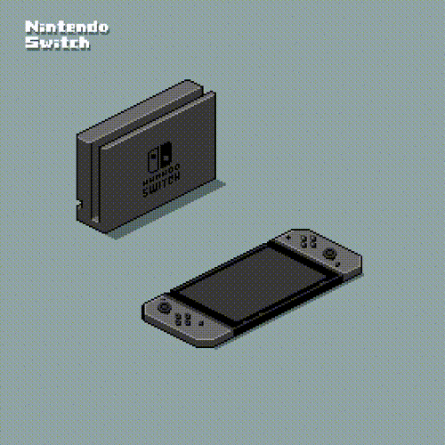 2girls, 3boys, animated, animated_gif, arms_(game), artist_request, atlus, blinking, blonde_hair, bomberman, bomberman_(character), crossover, hat, inkling, jack_frost, joy-con, link, lowres, mario, multiple_boys, multiple_girls, nintendo, nintendo_switch, nintendo_switch_dock, orange_hair, pixel_art, ribbon_girl_(arms), splatoon, splatoon_2, super_mario_odyssey, the_legend_of_zelda, the_legend_of_zelda:_breath_of_the_wild