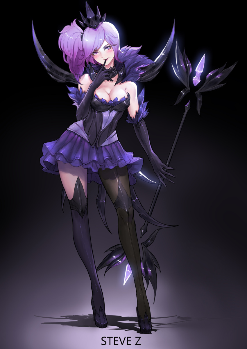 1girl, absurdres, alternate_hair_color, alternate_hairstyle, artist_name, asymmetrical_legwear, bangs, bare_shoulders