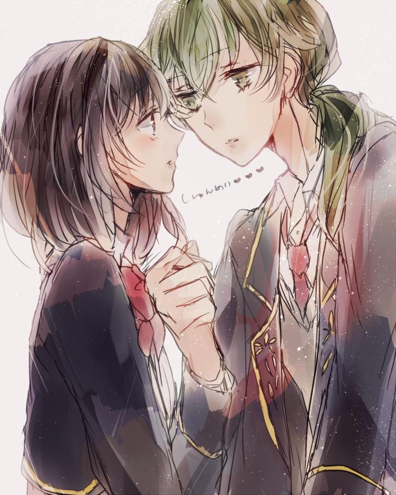 ayazuki_mei, green_eyes, green_hair, hishida_shunsou, koyuri, meiji_tokyo_renka