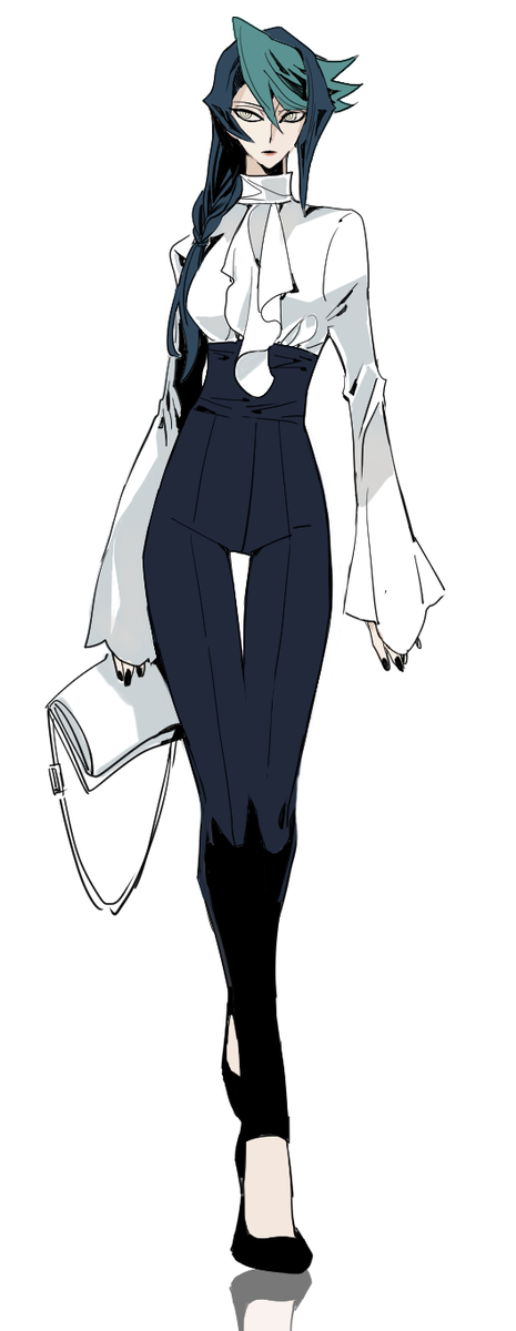 1girl, artist_request, female, genderswap, genderswap_(mtf), kurosaki_shun, solo, source_request