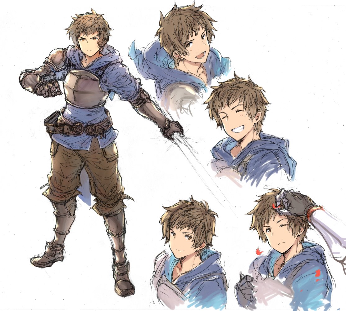 1boy, adjusting_hair, armor, belt, breastplate, brown_eyes, closed_eyes, expressions