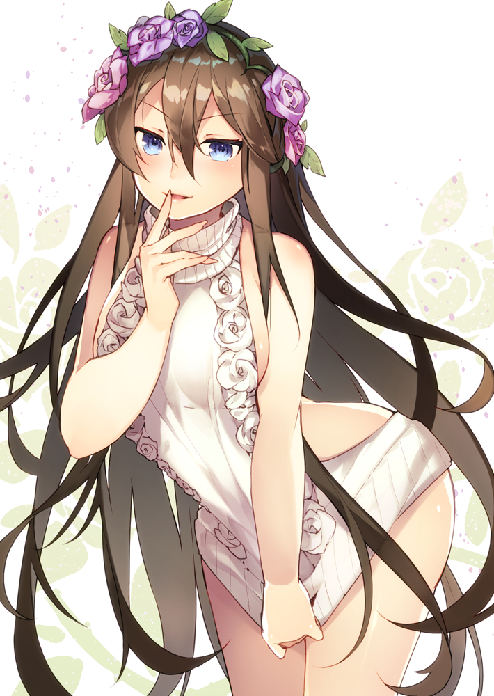 >:d, 1girl, :d, alternate_costume, backless, backless_outfit, bad_arm, bare_shoulders