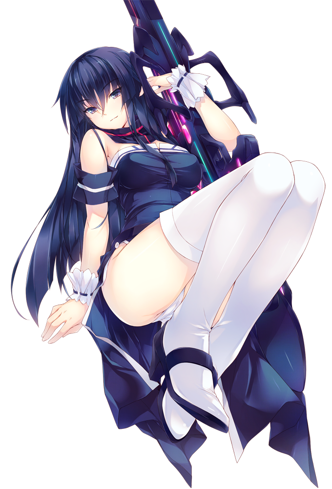 1girl, amami_mikihiro, ass, bare_shoulders, black_dress, black_eyes, black_hair, dress