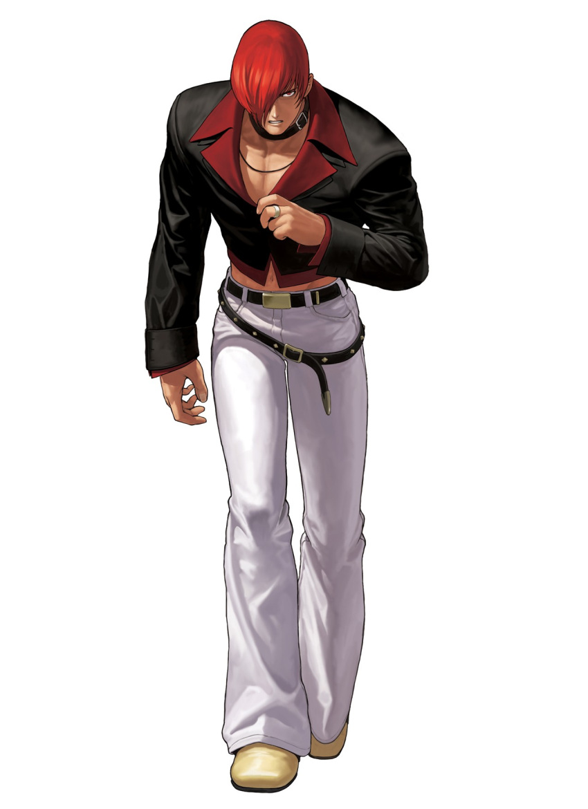 choker, eisuke_ogura, hair_over_one_eye, highres, jewelry, king_of_fighters, king_of_fighters_xii, kof_12
