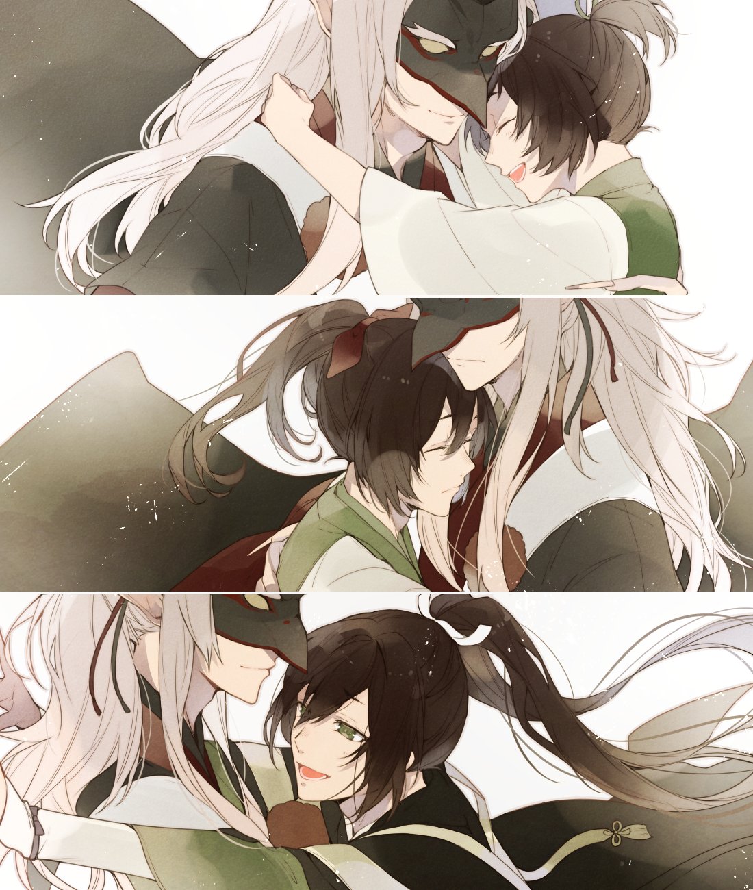 brown_hair, green_eyes, karura_(ken_ga_kimi), ken_ga_kimi, suzukake_(ken_ga_kimi), tkhs_(artist)