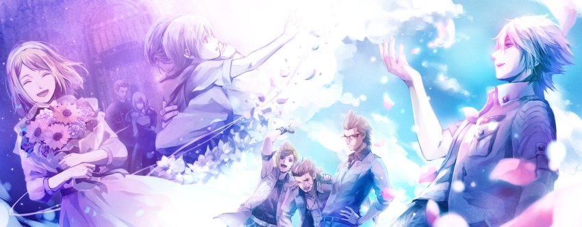 akirakarin, aurea_lucis_caelum, blue, child, family, father_and_son, final_fantasy, final_fantasy_xv