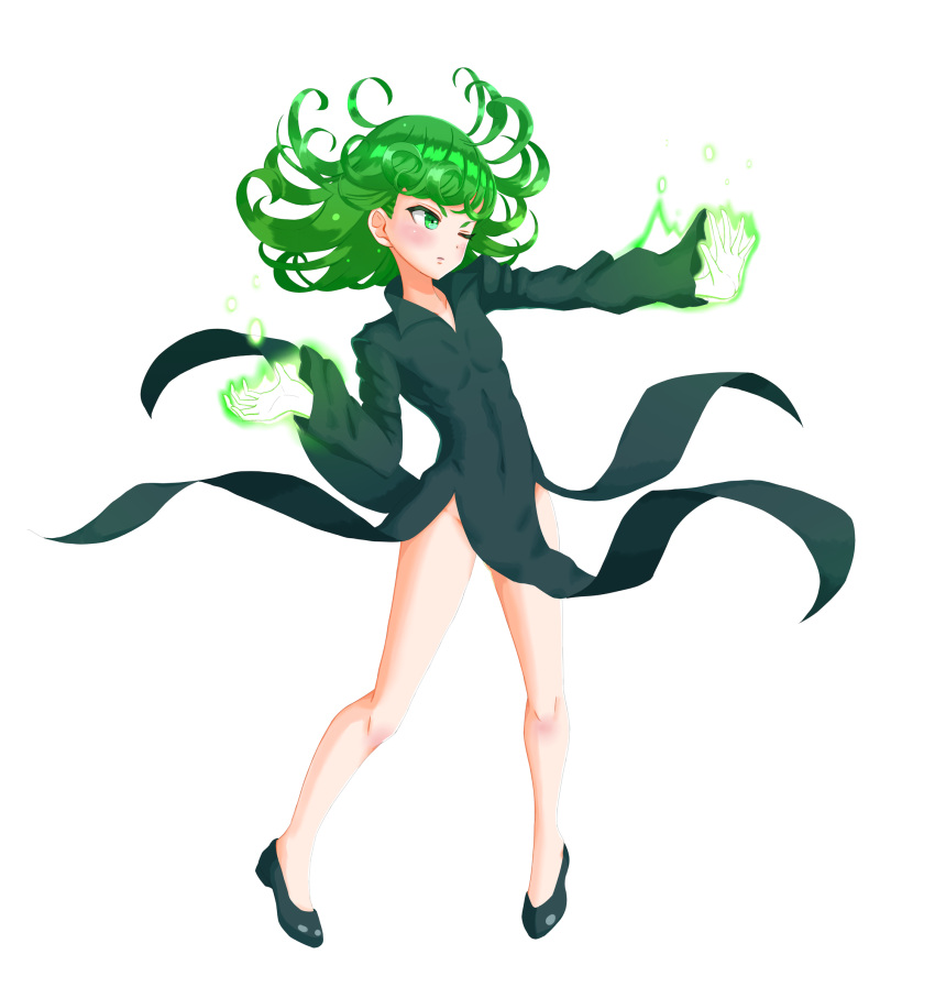 >;(, 1girl, ;(, absurdres, bangs, bare_legs, black_dress, black_shoes