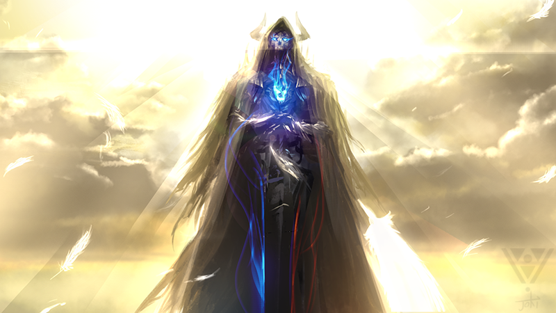 1boy, armor, cloak, fate/grand_order, fate_(series), glowing, glowing_eyes, hood