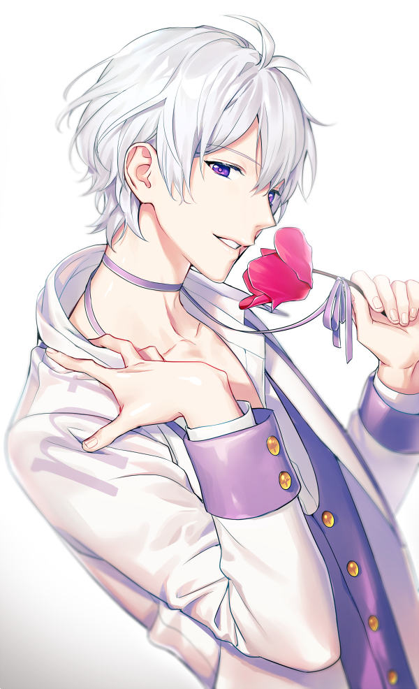 1boy, gradient, gradient_background, idolish_7, lips, looking_at_viewer, male_focus, osaka_sougo
