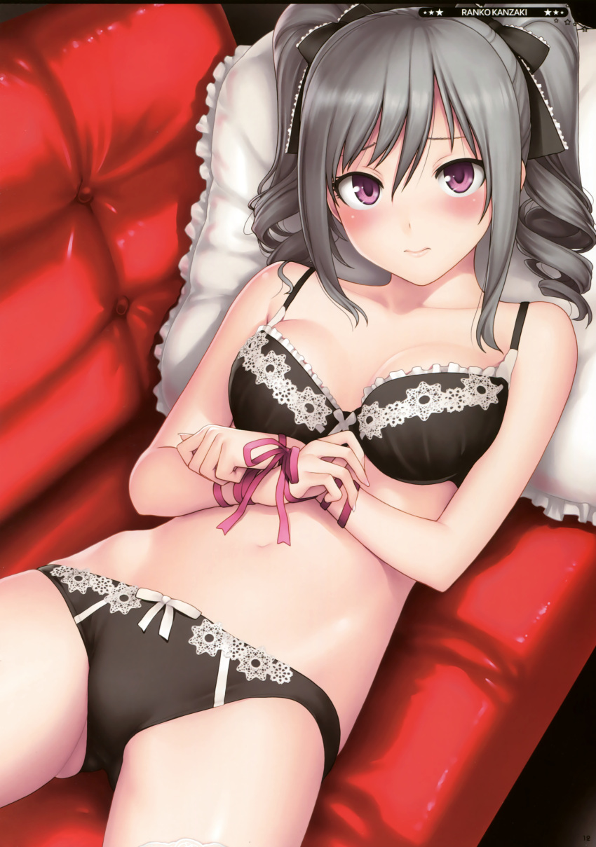 1girl, 3:, absurdres, bangs, bare_arms, bare_shoulders, bdsm, black_bra