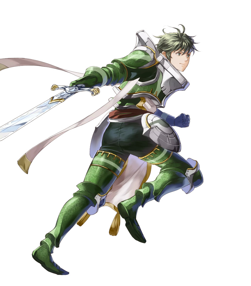 1boy, armor, armored_boots, artist_request, ass, attack, belt, boots