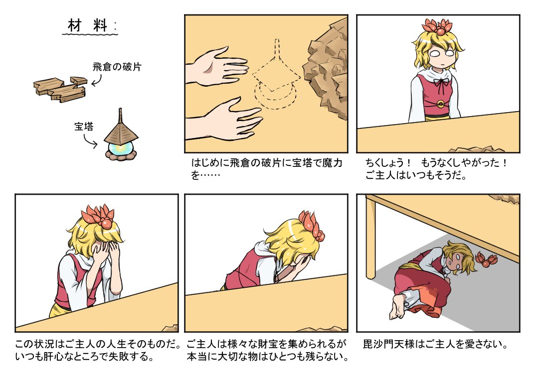 1girl, bishamonten's_pagoda, comic, commentary, commentary_request, covering_face, fetal_position, how_to_make_sushi