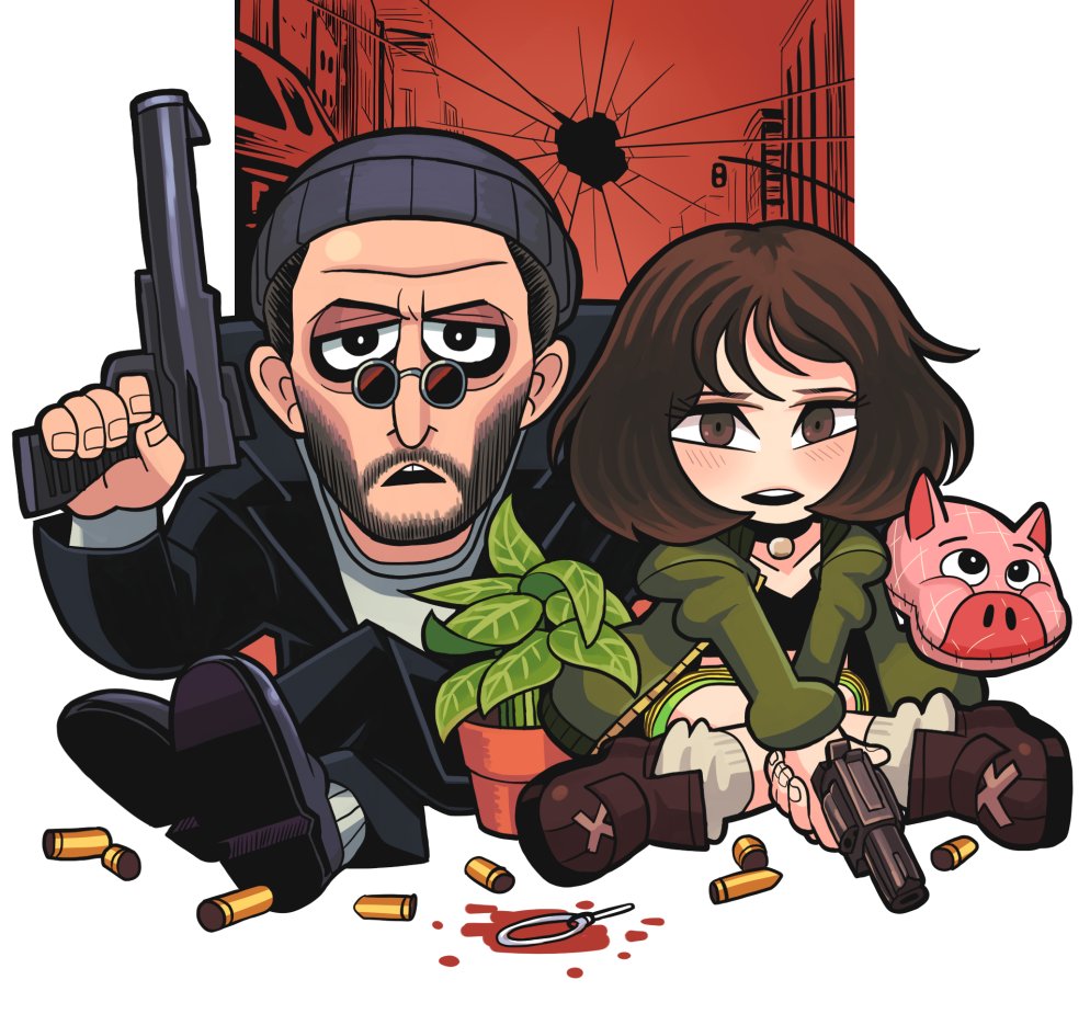 1boy, 1girl, beanie, beard, black_eyes, black_hair, blood, blush