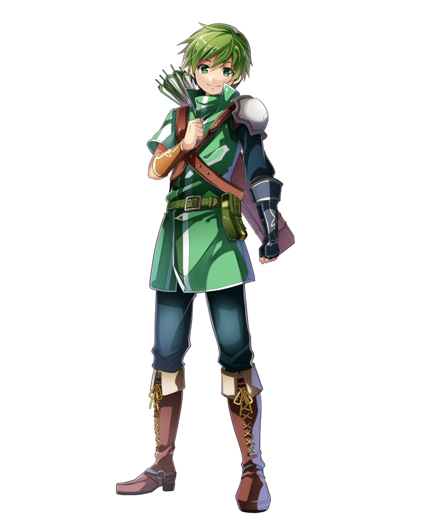 1boy, arrow, belt, boots, fire_emblem, fire_emblem:_mystery_of_the_emblem, fire_emblem_heroes, full_body
