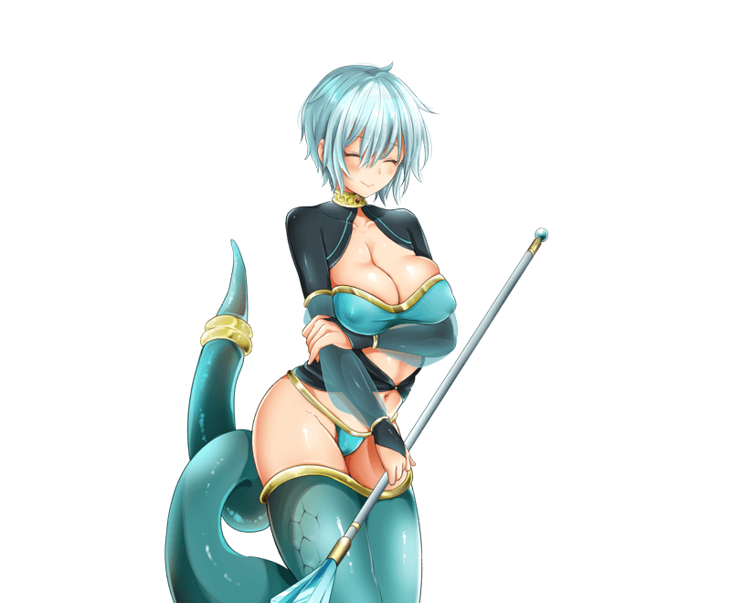 1girl, breast_lift, breasts, choker, cleavage, closed_eyes, dragon_providence, facing_viewer