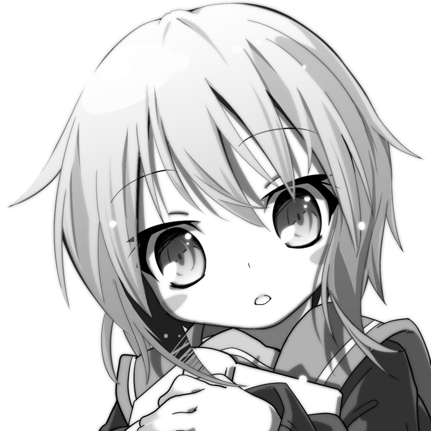 kokoroke, monochrome, nagato_yuki, suzumiya_haruhi_no_yuuutsu