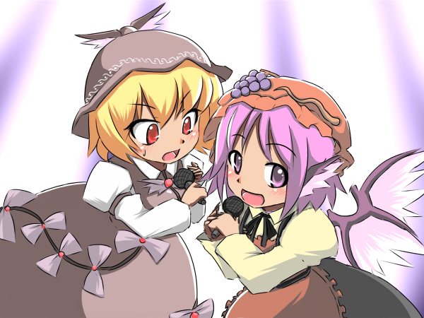 :d, [], aki_minoriko, aki_minoriko_(cosplay), animal_ears, blonde_hair, bow, cosplay